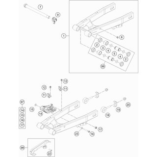 BRAZO OSCILANTE CPL. 50 SX MINI 16