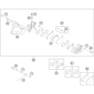 PINZA FRENO R. CPL. 65SX 16