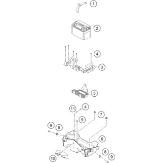 SOPORTE GOMA PARA BATERIA