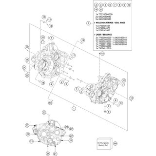 KIT JUNTAS MOTOR 250 SX-F