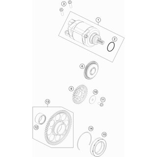 E-STARTER MOTOR CPL.