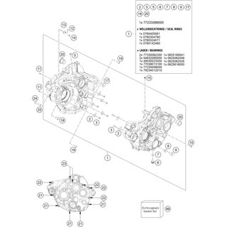 KIT JUNTAS MOTOR 350 SXF/XCF