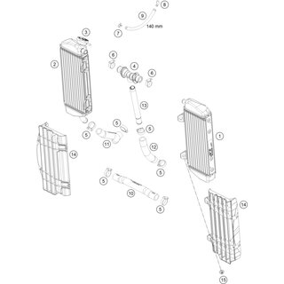 PREFORM.HOSE MOTOR/RAD. R/S