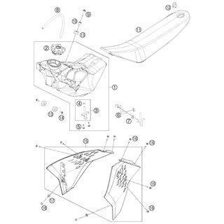 SPOILER SET 65 SX 2015