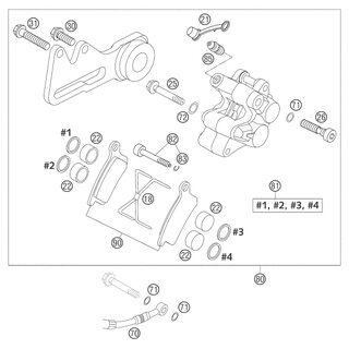 PINZA DE FRENO RE.CPL.85 SX 03