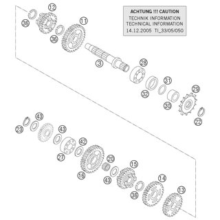 ENGRANAJE DESLIZANTE 6 G. 21-T 03