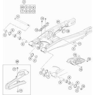 KIT PROTECTOR CADENA 85 SX 15