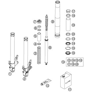 TUBO OUTR L=500MM D=54/60 SET