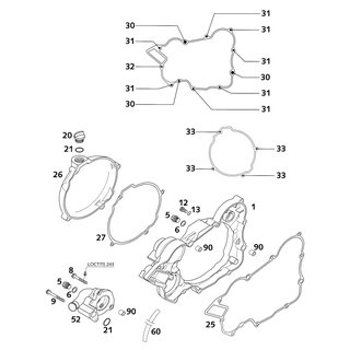 TAPA EMBRAGUE CPL. 125/200 20