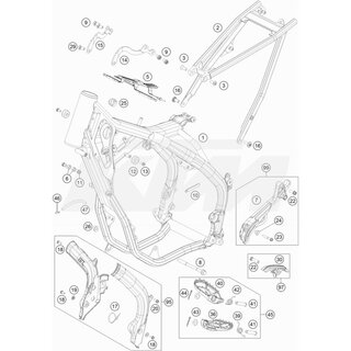Rahmen 554Q2 El.Orange