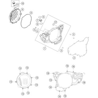 TAPA INTERIOR EMBRAGUE CPL. 17