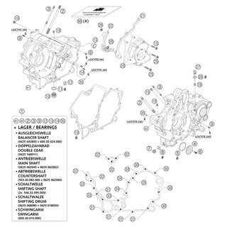 JUNTA DEL CRTER DEL MOTOR LC8