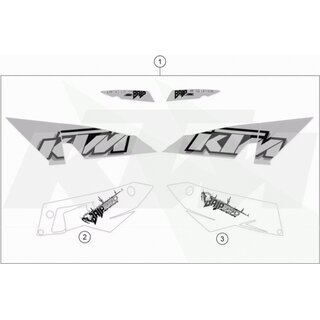 AUFKLEBER SEITENTEIL LINKS