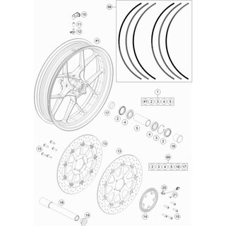 KIT CALCAS LLANTAS SUPERDUKE GT 16