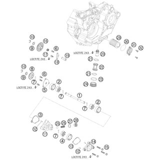 ENGRANAJE DE LA BOMBA DE ACEITE 18-T