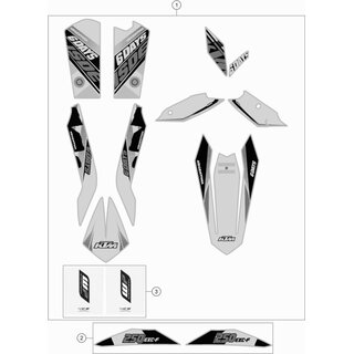 CALCOMANA REARPART 250 EXC-F SD 15