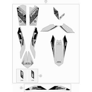 CALCOMANA REARPART 350 EXC-F SD 15