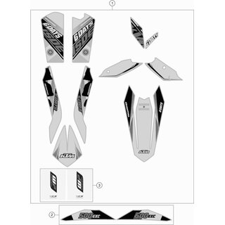 CALCOMANA TRASERA PART 500 EXC SD 15