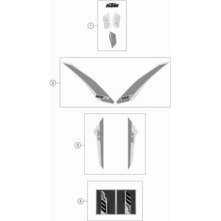 KIT CALCAS SPOILER 125 SX 17