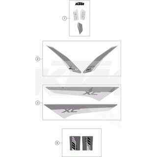 AUFKL. SET SPOILER 250 XC 17