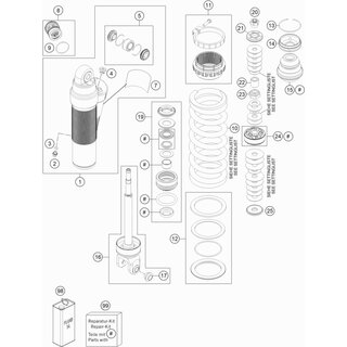 KIT DE REVISIN MONOSHOCK MINI 17