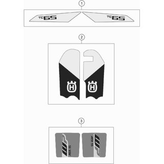 Aufkleber-Set Hubraum TC 65 18