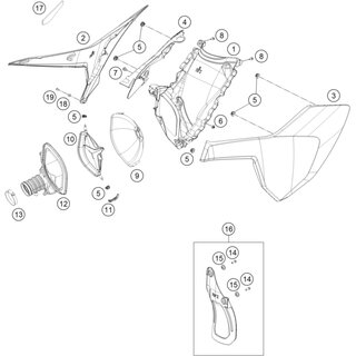 Filterkastendeckel re. wei�