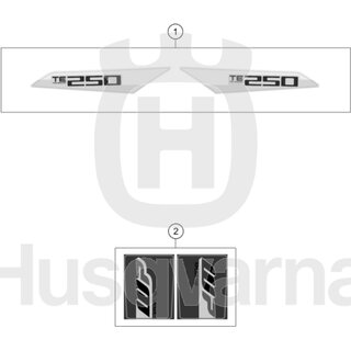 AUFKLEBER SET TE 250  18