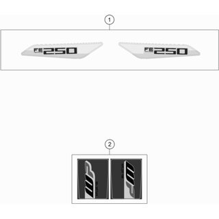 AUFKLEBER SET FE 250  18