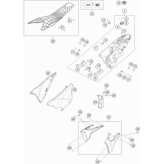 SPOILER-SET SUPERMOTO