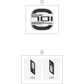 Aufkleber Kotflgel vorne Enduro