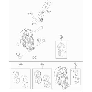 BREMSLEITUNG BREMSZANGE VORNE