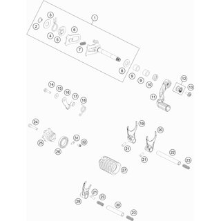 Carril de cambio 11.8x80x8mm