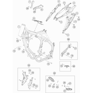 Soporte motor izq.