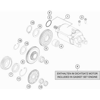 Motor E-Starter cpl.