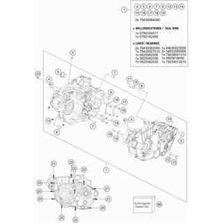 Caja motor cpl.