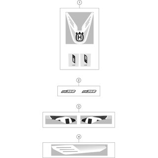 AUFKLEBER-SET HUBRAUM 350FE 14