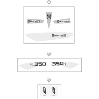 AUFKLEBER-SET HUBRAUM 350FC 15