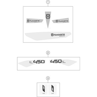 AUFKLEBER-SET HUBRAUM 450FC 15