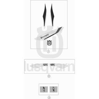 AUFKLEBER-SET HUBR. 501FE-S 16