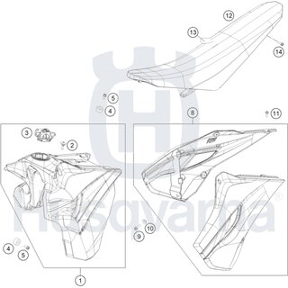 BENZINTANK KPL. FE USA