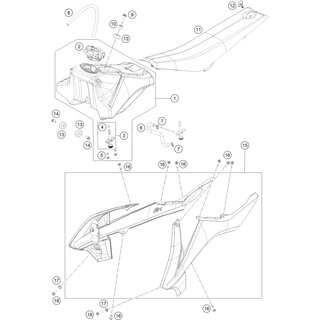 Spoiler set 65 SX 2018