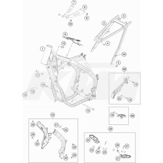 Rahmen 554R4 electr. orange