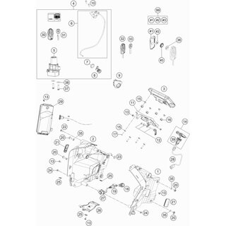 Llave de encendido KTM en blanco