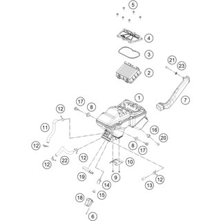 Manguera de ventilacin del motor