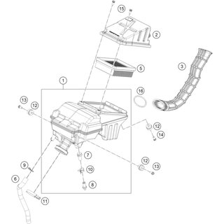 Manguera de ventilacin del motor