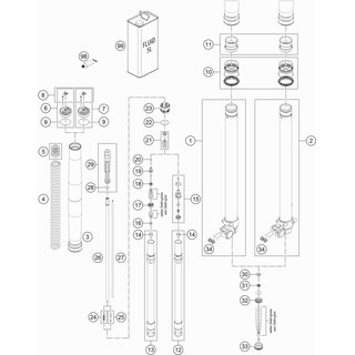 Muelle l=415mm 5,0 N/mm