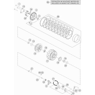 Conjunto varilla de empuje 117mm