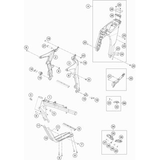 Soporte de enganche, premontaje izquierdo