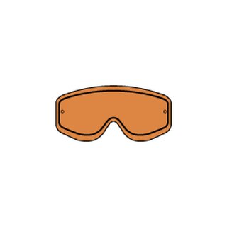 Racing Goggles Double Lens Orange